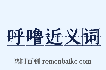 呼噜近义词是什么意思的图片